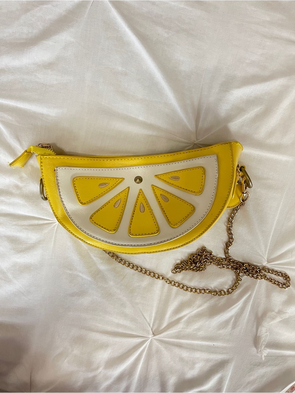 Yellow Lemon Slice Crossbody Bag - Women Bags